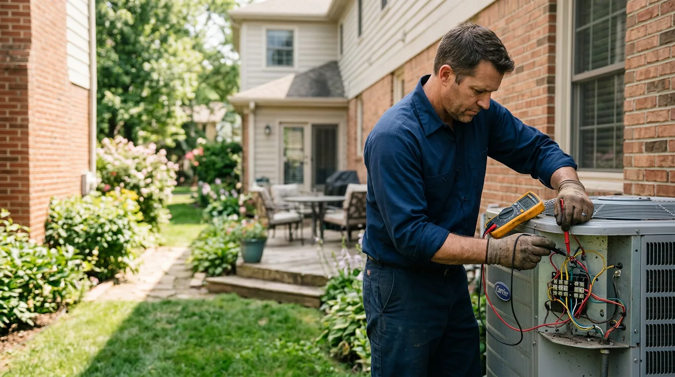 HVAC technician working near Purcellville, VA